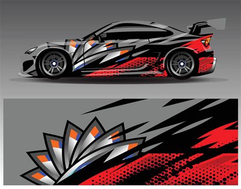 Car wrap design vector. Graphic abstract stripe racing background kit ...