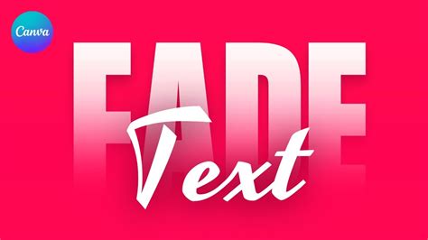 Canva Fade text Effect Tutorial - YouTube