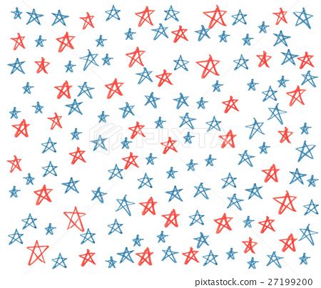 Red and blue star background - Stock Illustration [27199200] - PIXTA