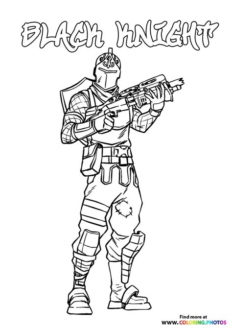 25 Fortnite Coloring Pages Black Knight Coloriage Chevalier | Porn Sex ...