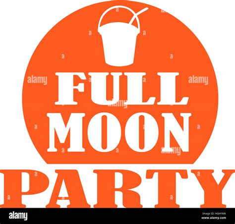 Full moon party with bucket Stock Photo - Alamy