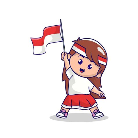 Cute Indonesia Independence day mascot 17 august 8414876 Vector Art at ...