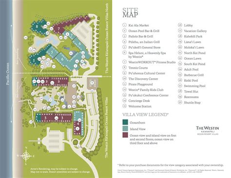 Westin Maui Resort Map