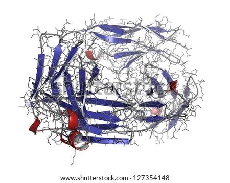 Alemtuzumab Fab Fragment Computer Model. Alemtuzumab Is A Humanized ...