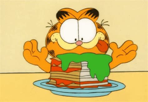 Garfield Eating