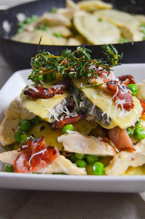 Homemade Ravioli Carbonara - Crumb Kisses