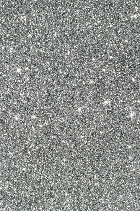 Silver Glitter Background with Stars