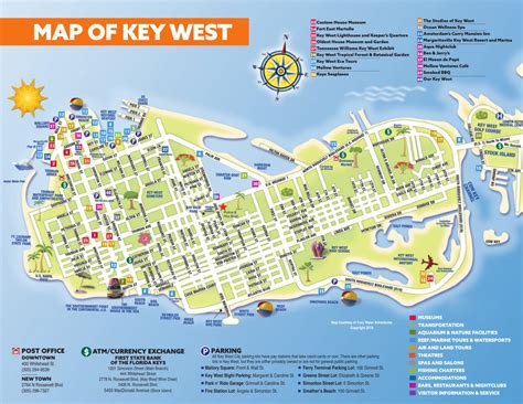 Key West, FL Travel Destination Map | Key West Attractions