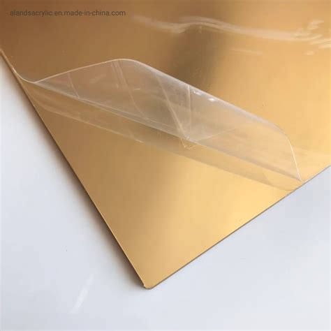 4X8 Inch Gold Mirror Acrylic Sheet Mirror Gold Acrylic Sheet - Acrylic ...