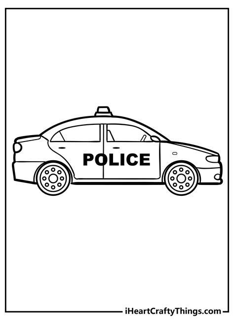 Blank Police Car Template