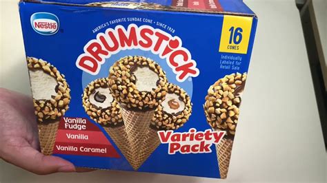 Nestlé Drumstick Ice Cream Variety Pack Unboxing - YouTube