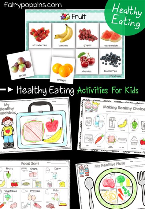 Healthy Eating Activities For Kids | Fairy Poppins