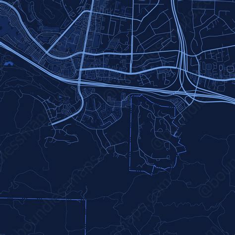 Thousand Oaks - Dark Blue Vector Map | Boundless Maps