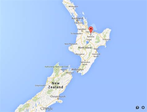 Lake Rotorua on map of New Zealand