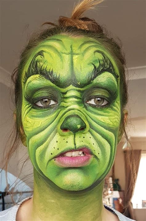 Maquillaje de el GRINCH! Especial navidad | Halloween makeup, Halloween ...