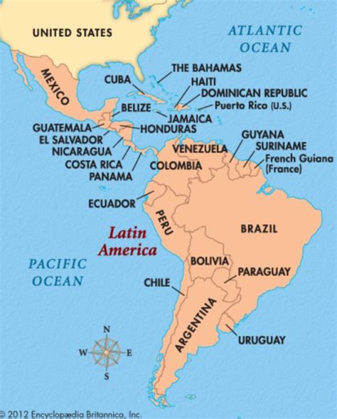 South American Countries Map