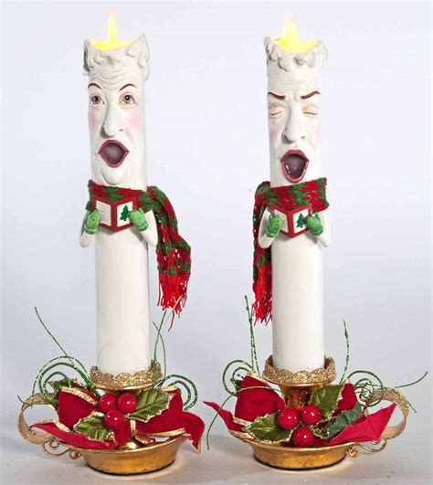 Caroling Christmas Candles | Katherines Collection Christmas Decor ...