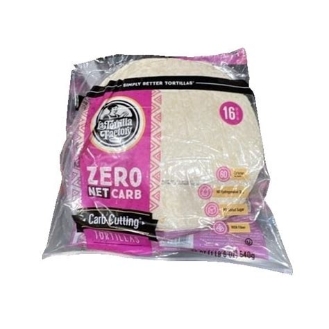 La Tortilla Factory High Fiber Zero Net Carb Tortillas, 16 Count (19 ...