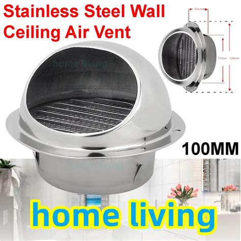 Vent Covers Waterproof Stainless Steel Wall Ceiling Vents Ventilation ...