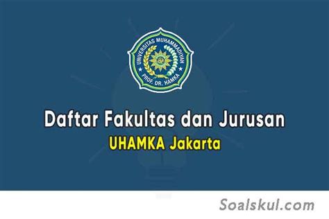 Daftar Fakultas dan Jurusan UHAMKA Jakarta (TERBARU) - Soalskul