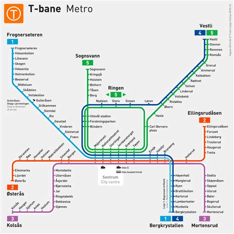 Oslo Metro Map and Subway System