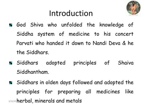 Siddha system of medicine | PPT