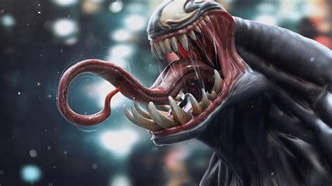 1920x1080 Venom 3d Art Tongue Art 4k Laptop Full HD 1080P HD 4k ...