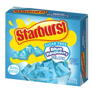 Starburst Gelatin Sugar Free Cherry 12x3.89oz - Pacific Candy Wholesale