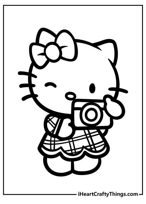 Hello Kitty Coloring Pages To Print Out