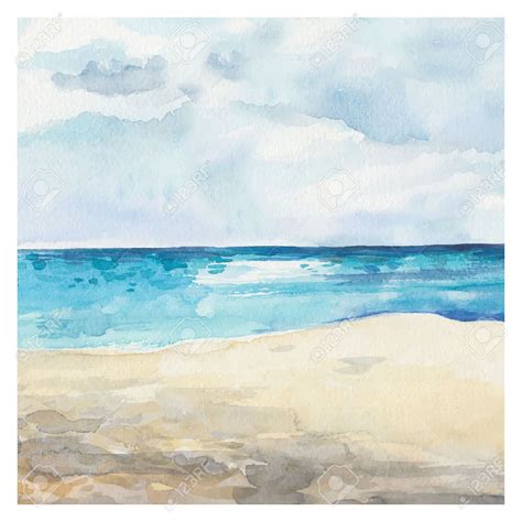 Watercolor Painting Landscape Stock Illustrations, Cliparts And ...