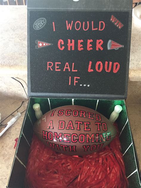 Homecoming proposal for cheerleader | Cute prom proposals, Cute ...