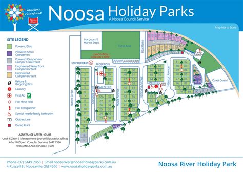 Park Map for Noosa River Holiday Park - Noosa Holiday Parks