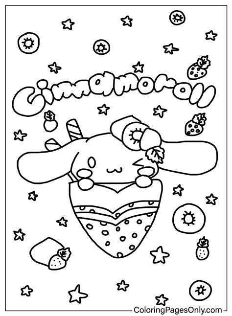 Free Cinnamoroll Coloring Sheets - Free Printable Coloring Pages