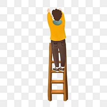 Man Climbing Ladder Clipart Images | Free Download | PNG Transparent ...