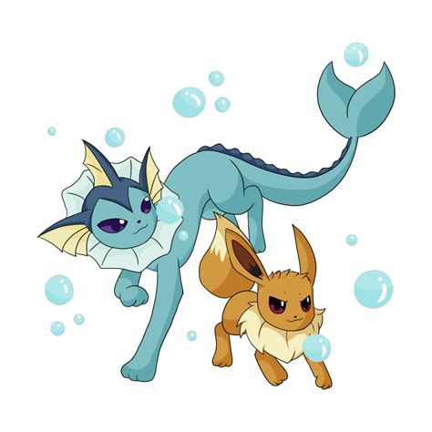 vanillycalli vaporeon-x-eevee