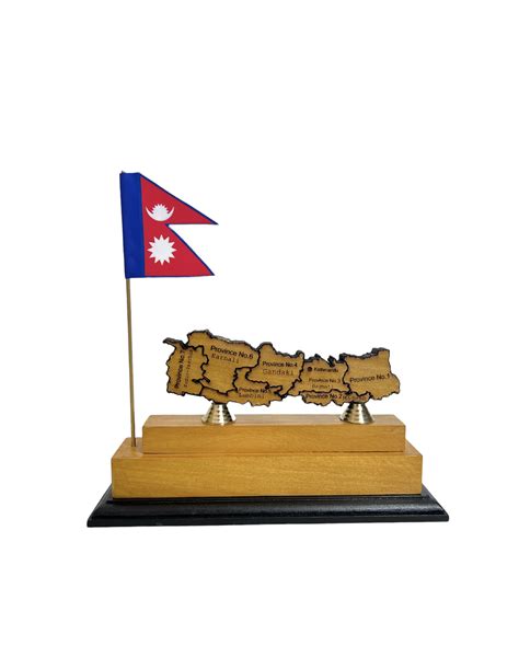 Nepal Province Map With Flag - Handicrafts In Nepal