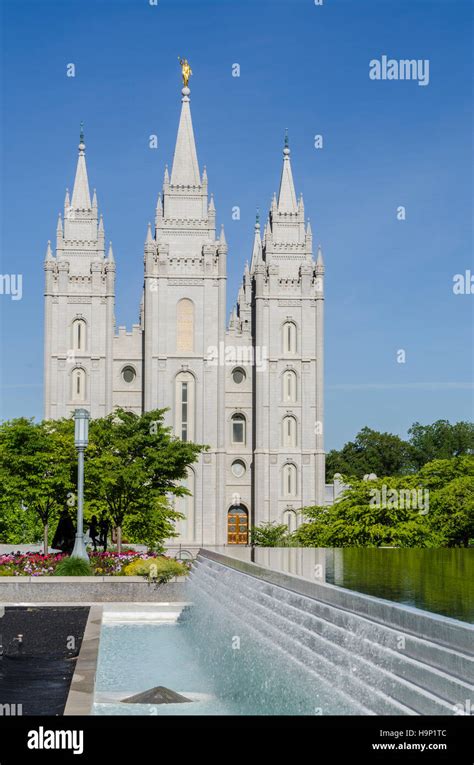 Salt Lake Temple, Temple Square, Salt Lake City, Utah, USA Stock Photo ...