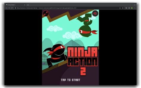 Ninja Action 2 - HTML5 Game - giflmnlkdhobgammhnejjloglipelglk - Extpose