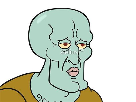 "Handsome Squidward meme" Photographic Prints by Zelius | Redbubble