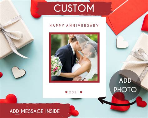 Custom Anniversary Card Personalized Anniversary Card Custom | Etsy