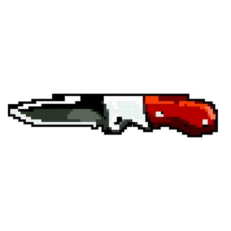 tool military knife game pixel art vector illustration 23874035 Vector ...