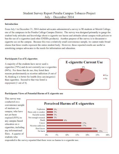 Student Survey Report - 10+ Examples, Format, How to Write, Pdf