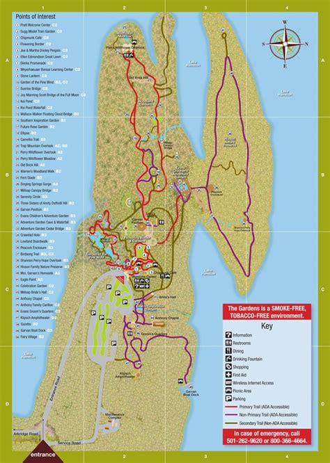 Trail Map - Garvan Woodland Gardens - Botanical Gardens in Arkansas ...