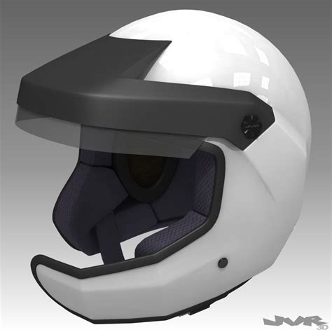 Rally Helmet Car 3d Model