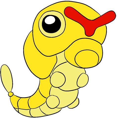 Shiny Caterpie by kasanelover on DeviantArt