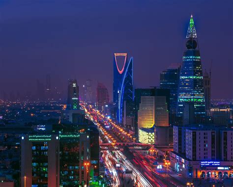 Riyadh Skyline At Night