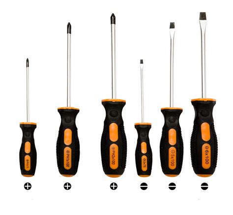 Flat Head Screwdriver Sizes