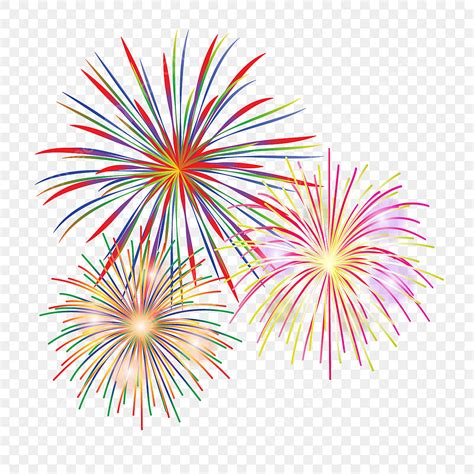 New Years Eve Fireworks Clipart With Transparent