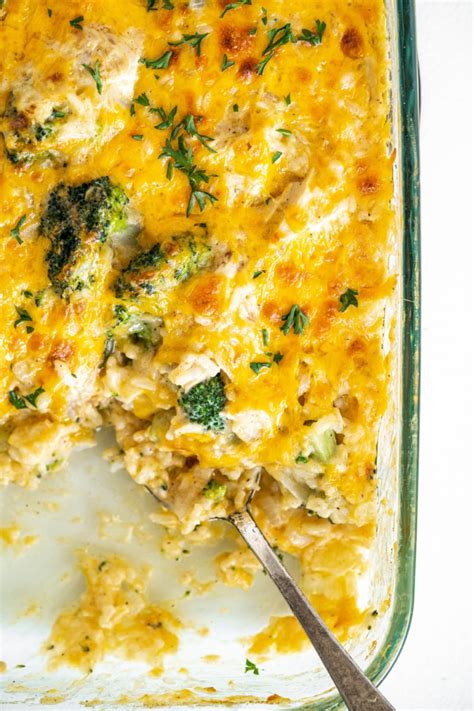 Cheesy Chicken and Broccoli Rice Casserole - Recipe Girl®