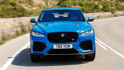 2019 Jaguar F-PACE SVR (Color: Ultra Blue) - Front | Caricos